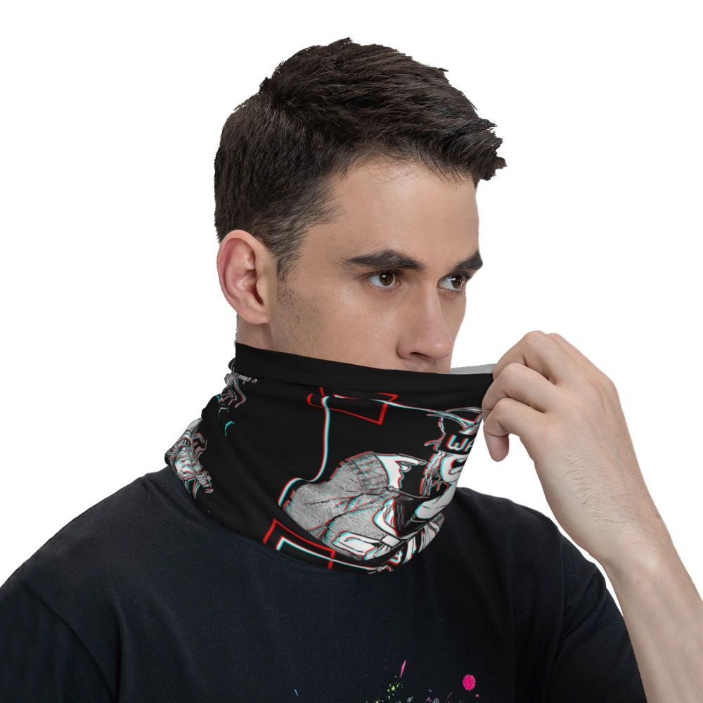 Bakugou Katsuki Logo X Bandana Winter Neck Warmer Windproof Wrap Face Scarf for Ski Boku No My Hero Academia Gaiter Headband