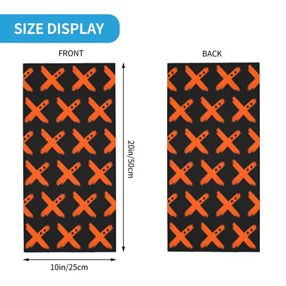 Bakugou Katsuki Logo X Bandana Winter Neck Warmer Windproof Wrap Face Scarf for Ski Boku No My Hero Academia Gaiter Headband