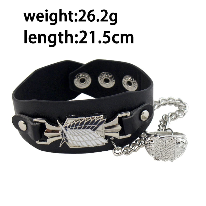 Attack on Titan Leather Bracelet