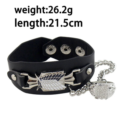 Attack on Titan Leather Bracelet