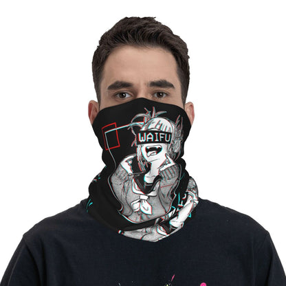 Bakugou Katsuki Logo X Bandana Winter Neck Warmer Windproof Wrap Face Scarf for Ski Boku No My Hero Academia Gaiter Headband