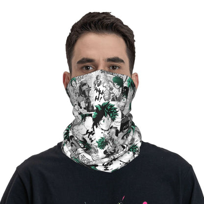 Bakugou Katsuki Logo X Bandana Winter Neck Warmer Windproof Wrap Face Scarf for Ski Boku No My Hero Academia Gaiter Headband