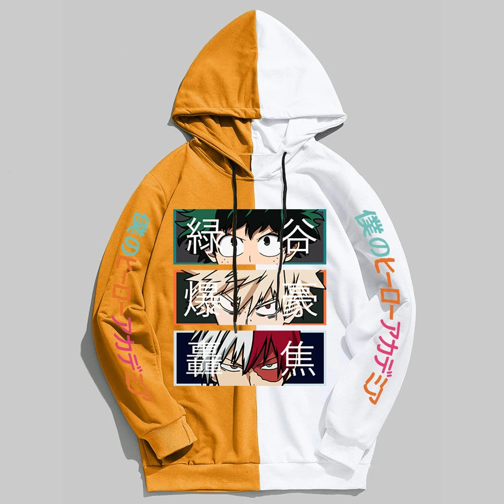 Explosive Trio Sweatshirt: Deku, Bakugo and Todoroki