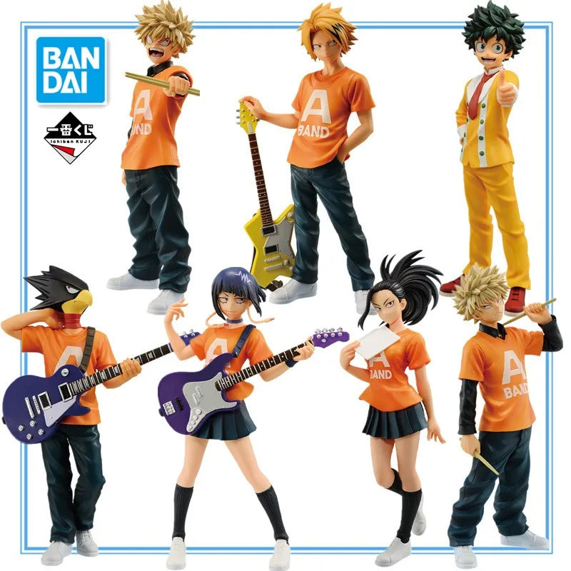 我的英雄学院 万代绿谷出久 爆豪胜希 电气电机 YAOYOROZU MOMO 动漫人物 PVC 盒装模型娃娃玩具