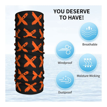 Bakugou Katsuki Logo X Bandana Winter Neck Warmer Windproof Wrap Face Scarf for Ski Boku No My Hero Academia Gaiter Headband
