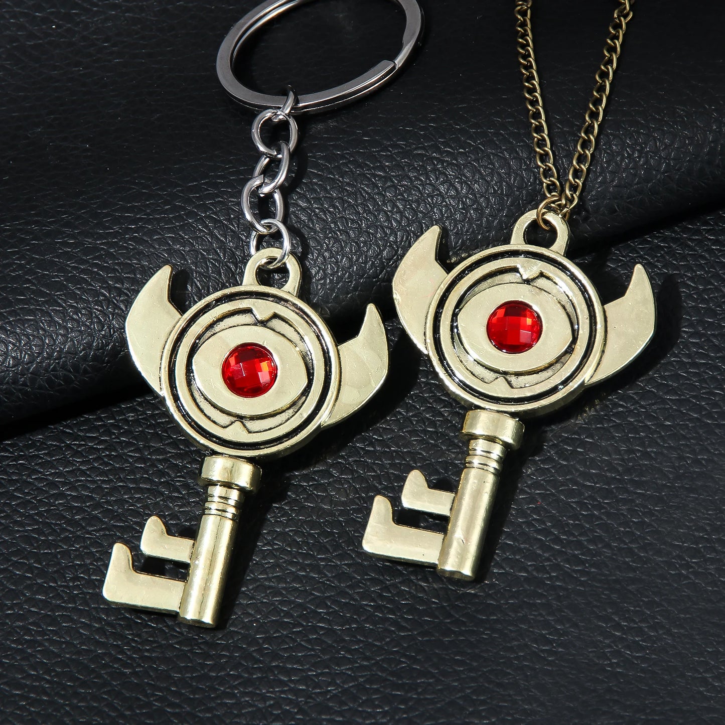 Crimson Eye Key Pendant