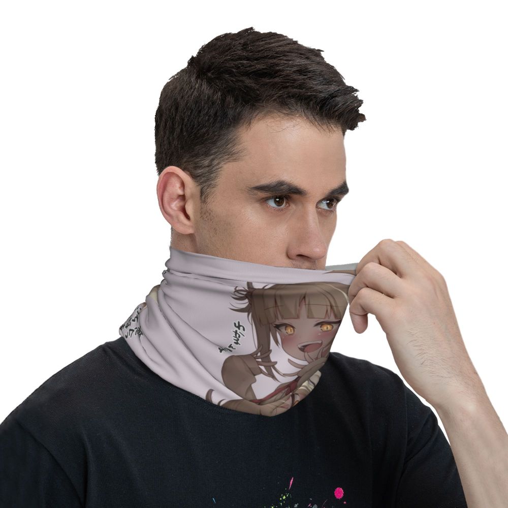 Bakugou Katsuki Logo X Bandana Winter Neck Warmer Windproof Wrap Face Scarf for Ski Boku No My Hero Academia Gaiter Headband