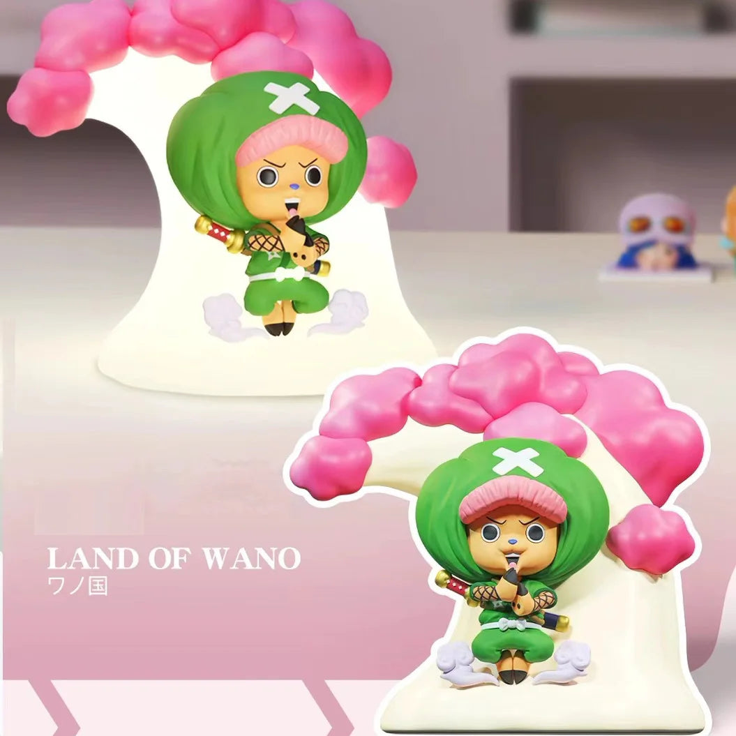 One Piece Night Light TonyTony Chooper Anime Figure Lamp Soft Light Bedroom Bedside LED Light Room Ornament Children Toys Gift