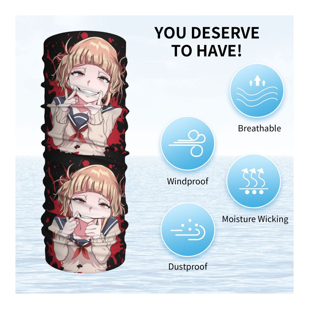 Bakugou Katsuki Logo X Bandana Winter Neck Warmer Windproof Wrap Face Scarf for Ski Boku No My Hero Academia Gaiter Headband