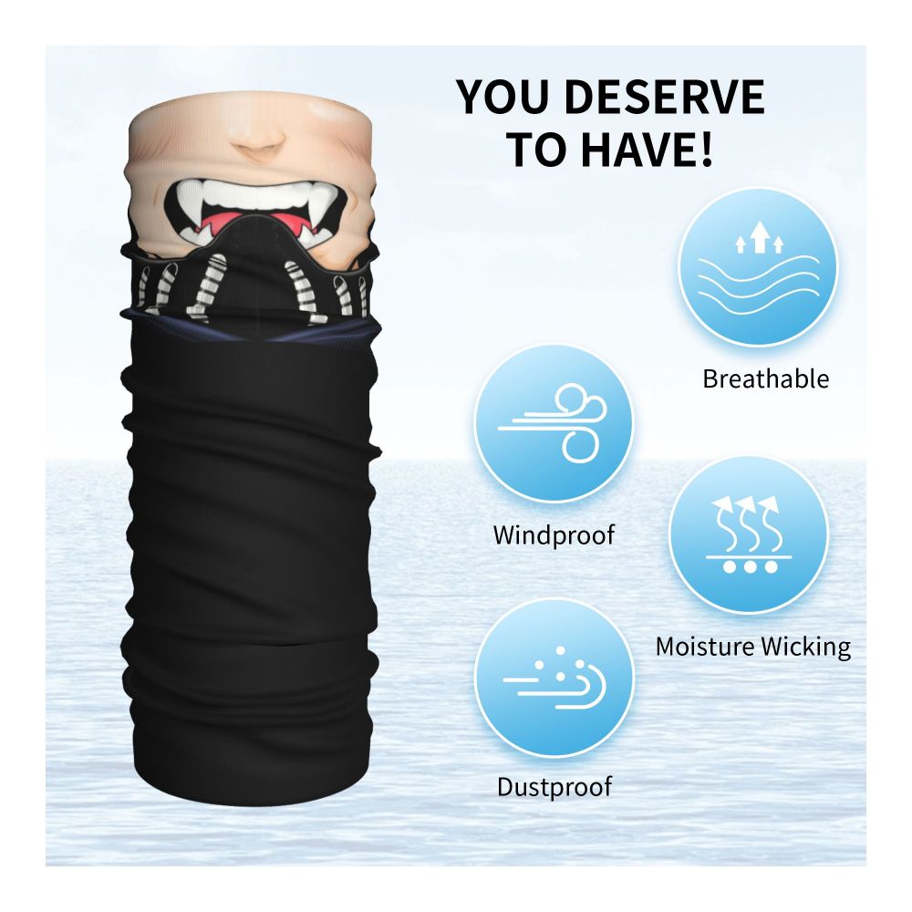 Bakugou Katsuki Logo X Bandana Winter Neck Warmer Windproof Wrap Face Scarf for Ski Boku No My Hero Academia Gaiter Headband
