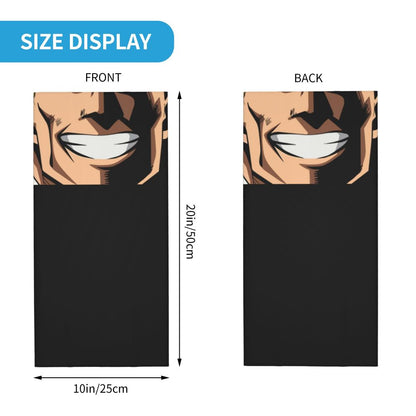 Bakugou Katsuki Logo X Bandana Winter Neck Warmer Windproof Wrap Face Scarf for Ski Boku No My Hero Academia Gaiter Headband
