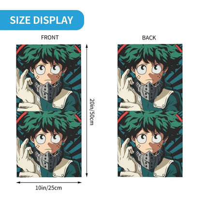 Bakugou Katsuki Logo X Bandana Winter Neck Warmer Windproof Wrap Face Scarf for Ski Boku No My Hero Academia Gaiter Headband