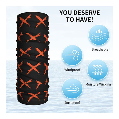 Bakugou Katsuki Logo X Bandana Winter Neck Warmer Windproof Wrap Face Scarf for Ski Boku No My Hero Academia Gaiter Headband