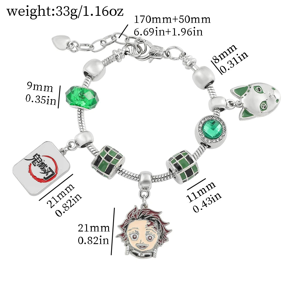 Demon Slayer Charm Bracelet