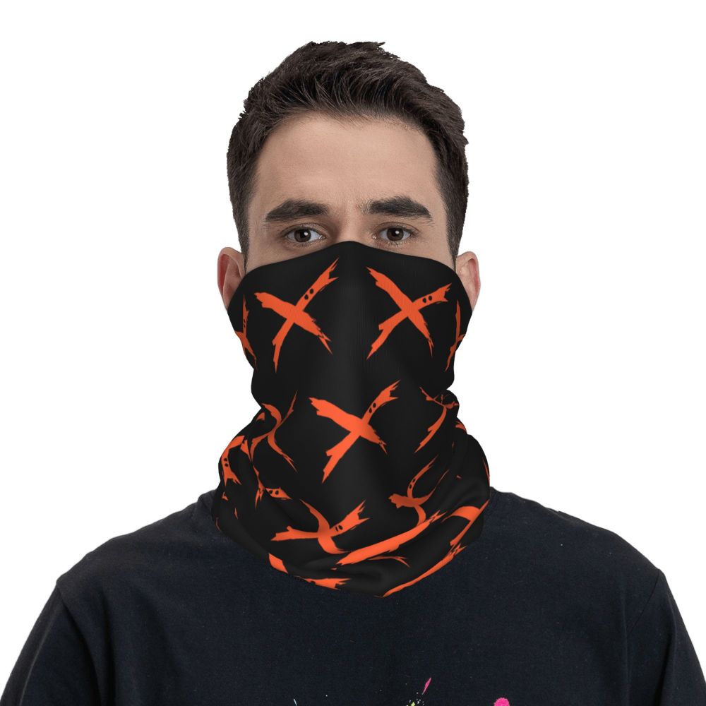 Bakugou Katsuki Logo X Bandana Winter Neck Warmer Windproof Wrap Face Scarf for Ski Boku No My Hero Academia Gaiter Headband