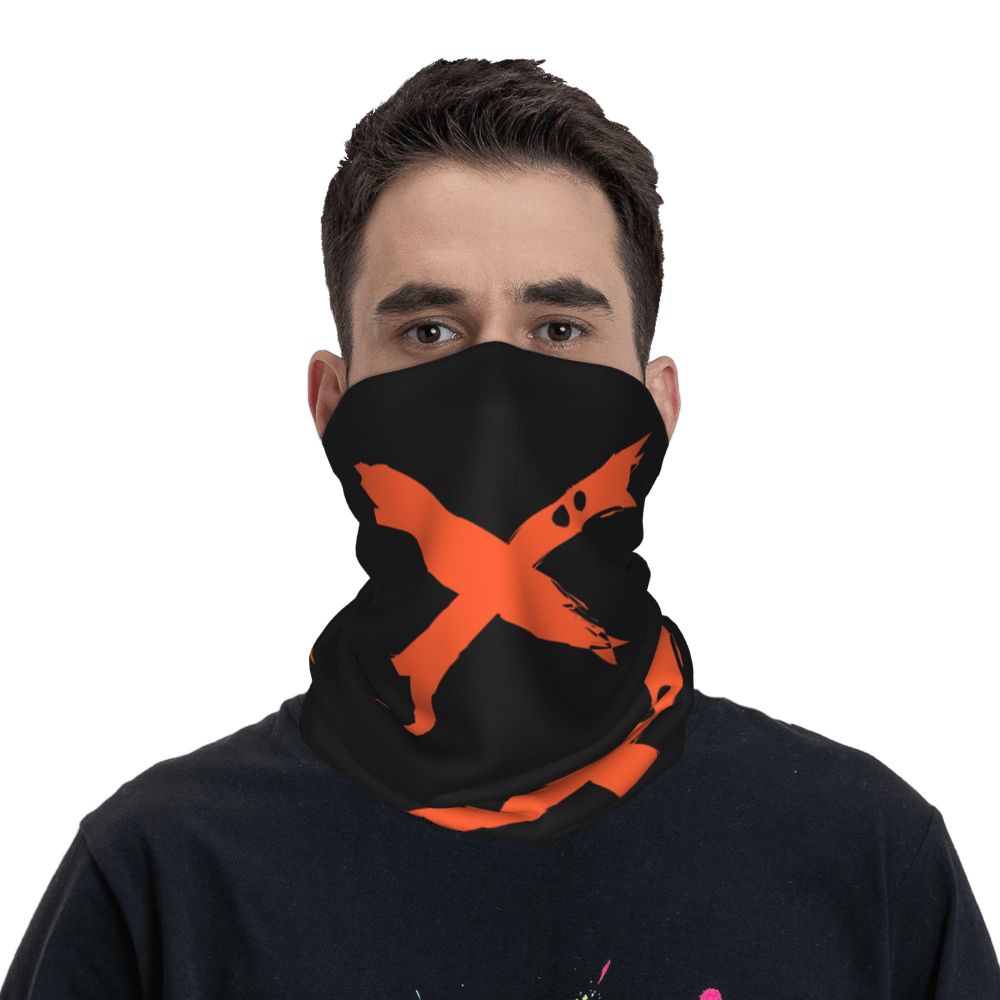 Bakugou Katsuki Logo X Bandana Winter Neck Warmer Windproof Wrap Face Scarf for Ski Boku No My Hero Academia Gaiter Headband