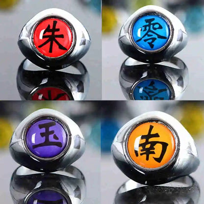 Naruto Akatsuki Rings Set