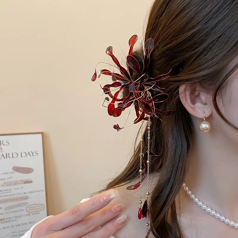Handmade Spider Lily Hairpin