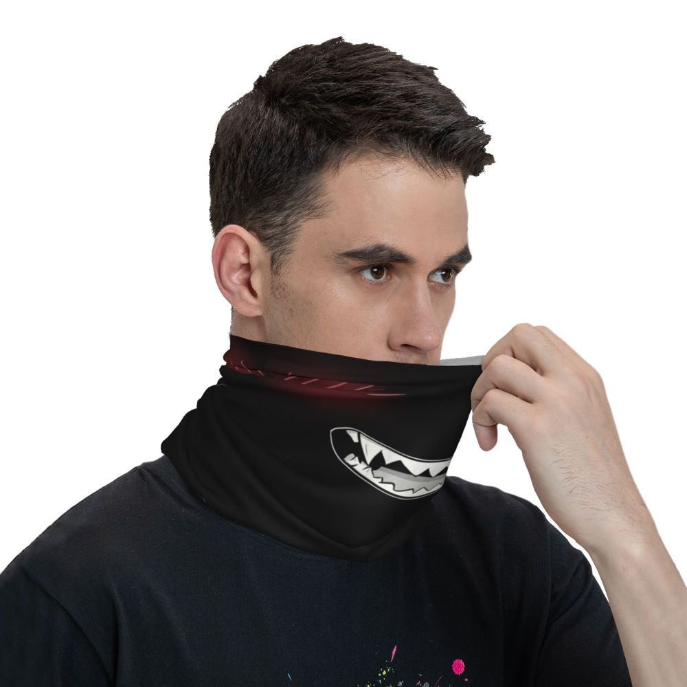 Bakugou Katsuki Logo X Bandana Winter Neck Warmer Windproof Wrap Face Scarf for Ski Boku No My Hero Academia Gaiter Headband