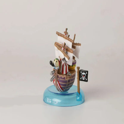 6Pcs One Piece  - Mini Pirate Ships