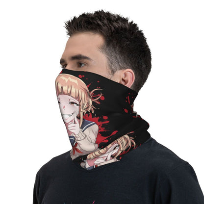 Bakugou Katsuki Logo X Bandana Winter Neck Warmer Windproof Wrap Face Scarf for Ski Boku No My Hero Academia Gaiter Headband