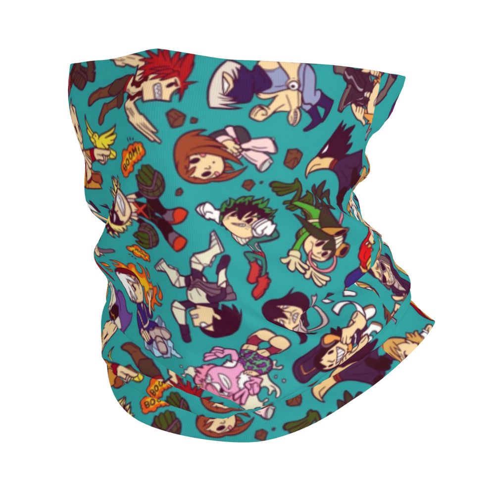 Bakugou Katsuki Logo X Bandana Winter Neck Warmer Windproof Wrap Face Scarf for Ski Boku No My Hero Academia Gaiter Headband