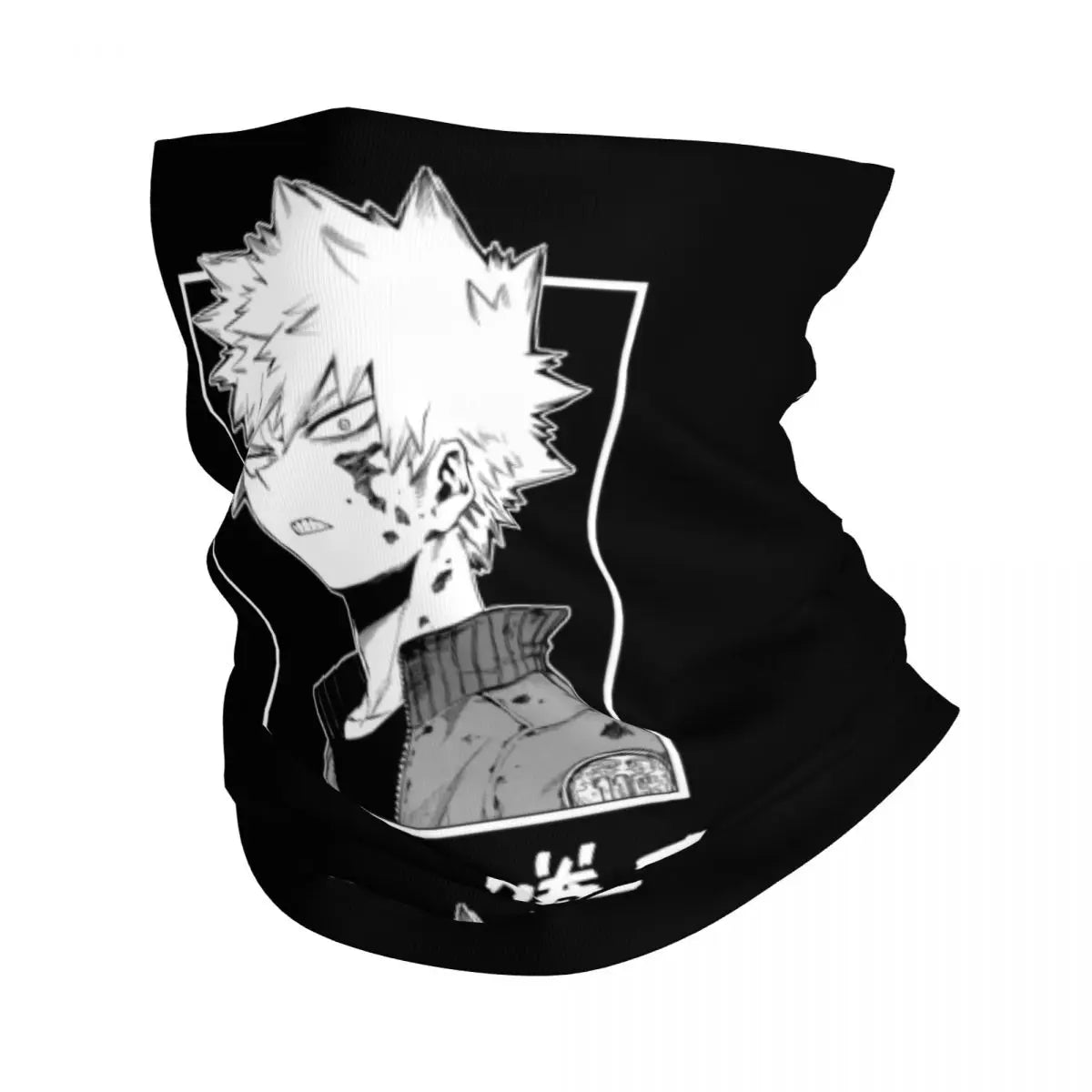Bakugou Katsuki Logo X Bandana Winter Neck Warmer Windproof Wrap Face Scarf for Ski Boku No My Hero Academia Gaiter Headband