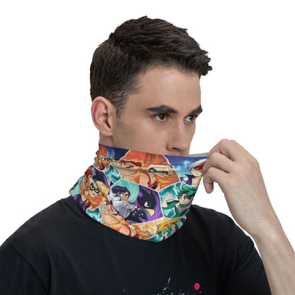 Bakugou Katsuki Logo X Bandana Winter Neck Warmer Windproof Wrap Face Scarf for Ski Boku No My Hero Academia Gaiter Headband