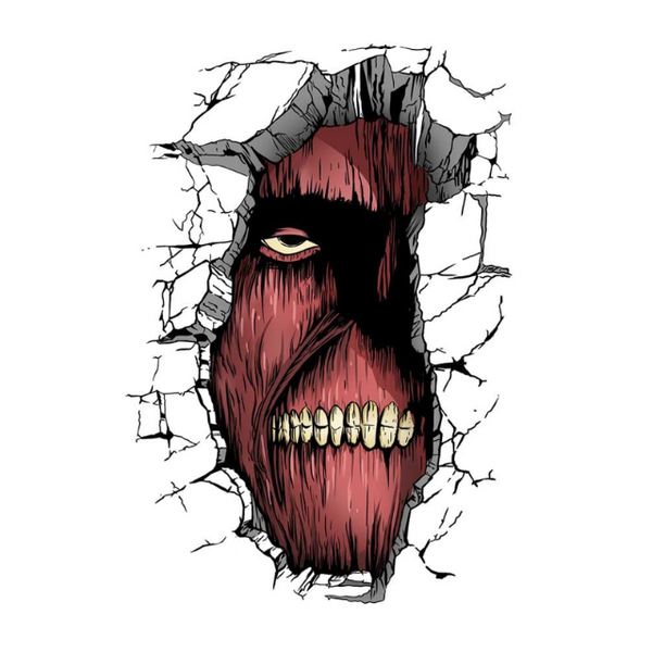 Titan Sticker in the wall from attack on titan