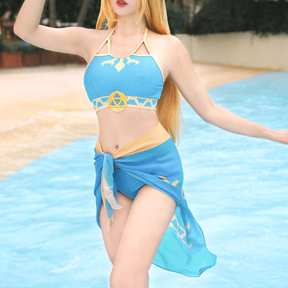 Zelda-Inspired Princess Swimsuit Set