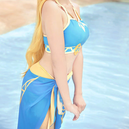 Zelda-Inspired Princess Swimsuit Set