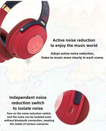 One Piece Bluetooth Headset with Active Noise Reduction