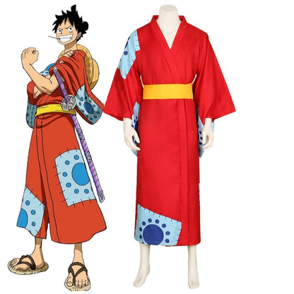 Monkey D Luffy Wano Cosplay Outfit