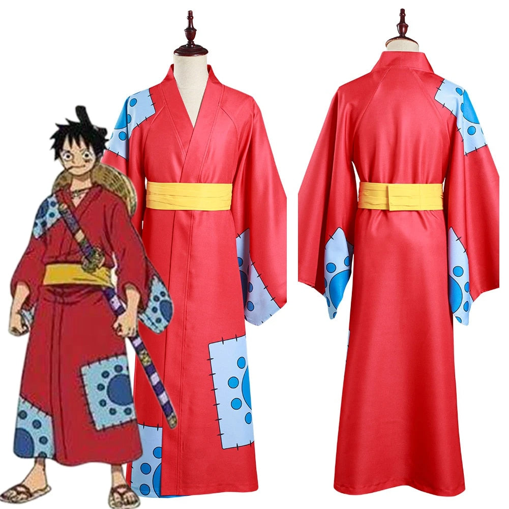 Monkey D Luffy Wano Cosplay Outfit