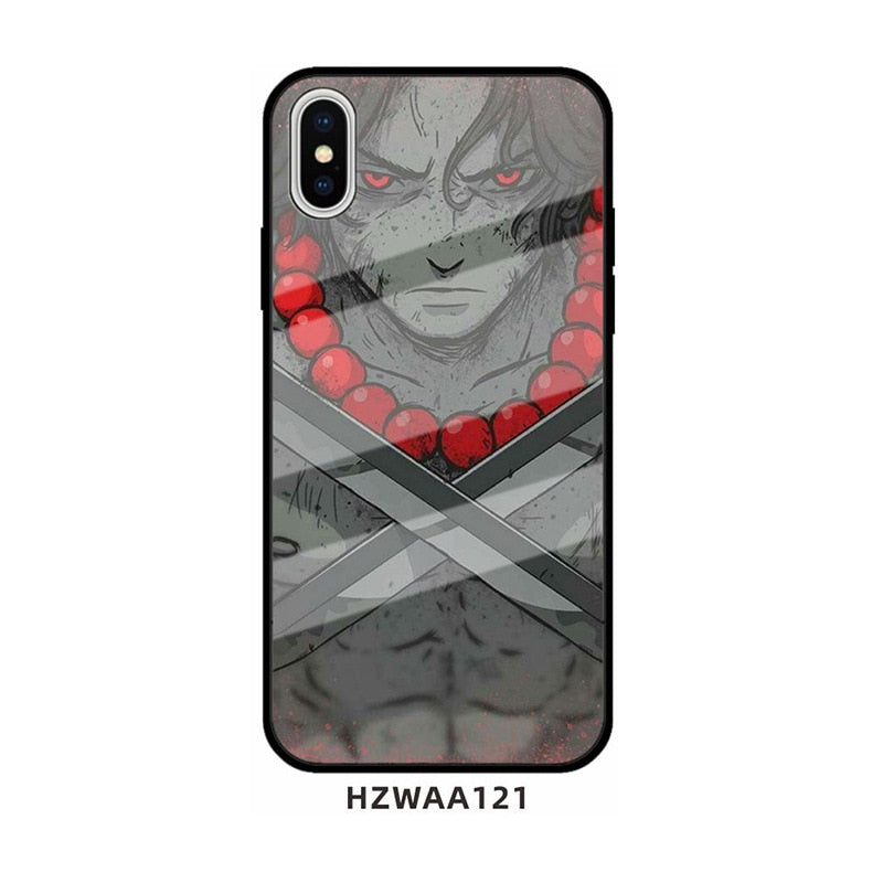 One Piece glass phone case