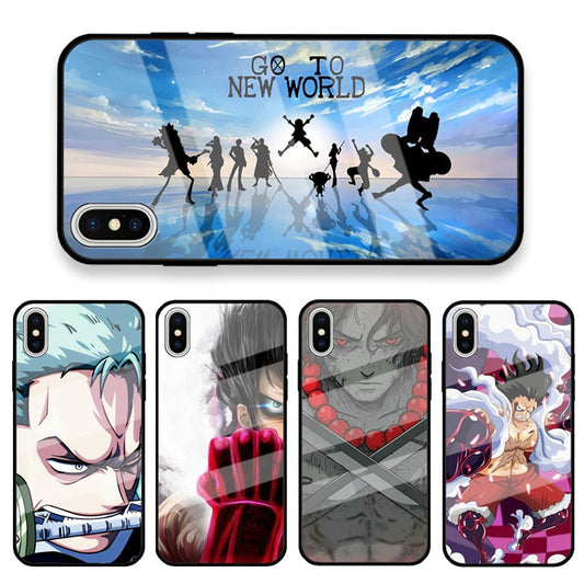 One Piece glass phone case