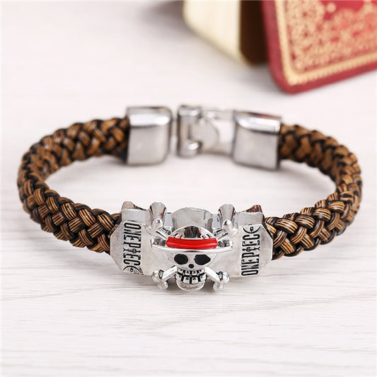 Brown PU Leather One Piece Bracelet