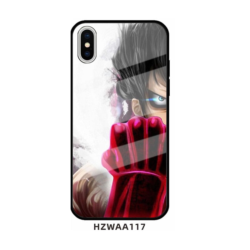 One Piece glass phone case