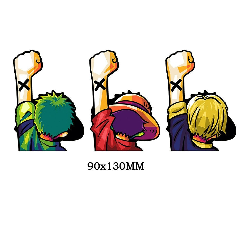 sanji, luffy, zoro motion sticker