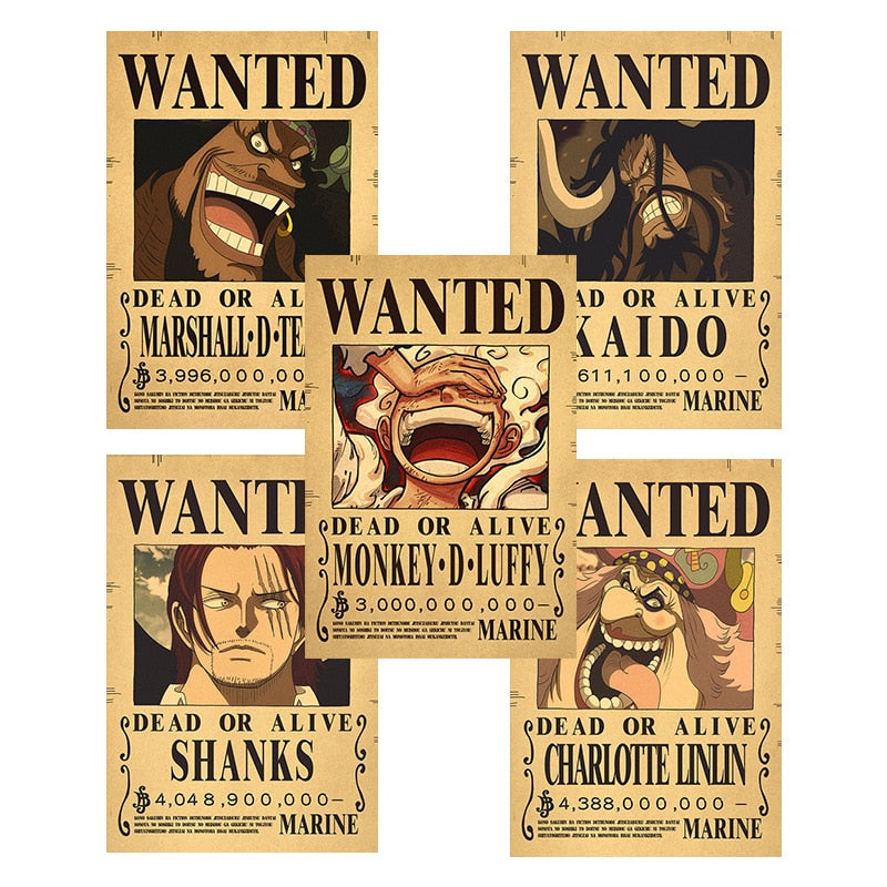 10Pcs/set One Piece Posters