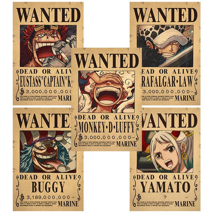 10Pcs/set One Piece Posters