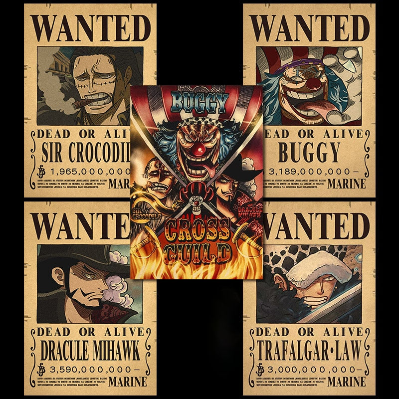 10Pcs/set One Piece Posters
