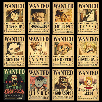 10Pcs/set One Piece Posters